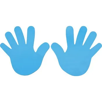 Značení hranice hřiště Merco Hand značka na podlahu modrá