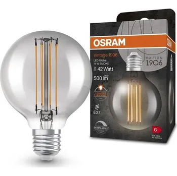 Stojací lampa Stmívatelné LED žárovky Osram, Vintage Edition, ekvivalent 42 wattů, E27, G80, 1800 Kelvinů, teplé