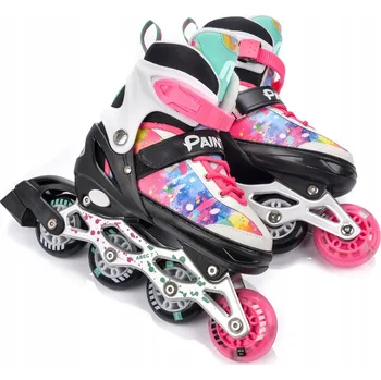 Kolečkové brusle NASTAVITELNÉ KOLEČKOVÉ BRUSLE 4V1 LED VELIKOST 34-37 BRUSLE NA LED Kolečkové brusle, KOLEČKOVÉ BRUSLE