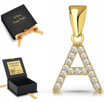 Přívěsek Dámský zlatý přívěsek na řetízek A 925 stříbro 925