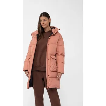 Dámský kabát Dámský zimní kabát velikost XS salmon coral