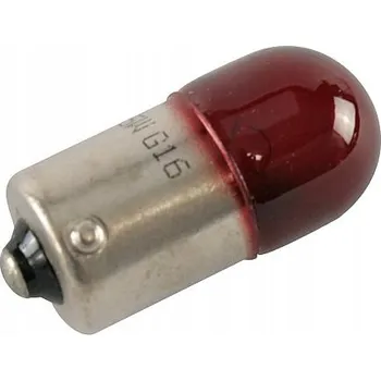 Autožárovka Žárovka 12V 5W BA15S Bosma R5W G18 P21W ČERVENÁ pomocná žárovka 5 watt
