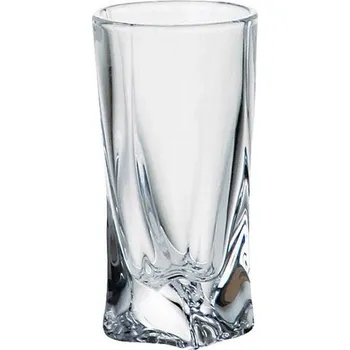 Sklenice Skleničky na likér, sklenice na vodku Bohemia Quadro bezbarvé 50ml 6 ks