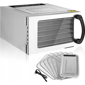 Sušička potravin Sušička potravin s 6 nerezovými tácy, 400W sušička na maso a jerky