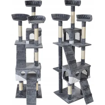 Škrabadlo Funfit Home&Office šedé sisal 161-220 cm 5 úrovní