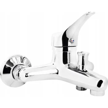 Vodovodní baterie Nástěnná vanová baterie páková Deante Neo Joko stříbrná