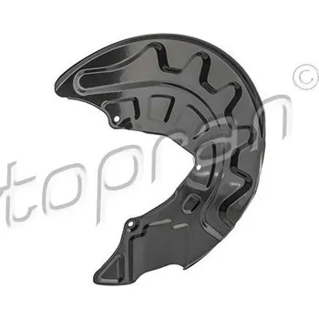 Brzdový systém Ochranný plech proti rozstřikování, brzdový kotouč TOPRAN 116 824