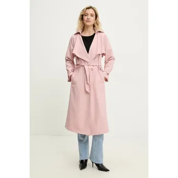 Dámský kabát Trench kabát Answear.LAB 24007NV.hms růžová 30X, vel. M