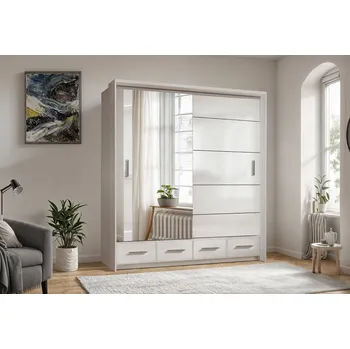 Šatní skříň Arkos Meble Šatní skříň SYCYLIA s LED osvětlením Šířka: 200