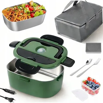 Svačinový box ELEKTRICKÝ LUNCH BOX TERMOS JÍDELNÍ BOX OHŘÍVAČ 220-240/12/24V