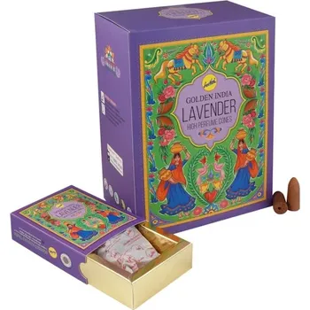 Čajovna Vonné Kužely Tekoucí dým - Levandule -10 ks