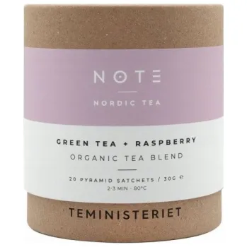 Čaj Teministeriet Tea Note Zelený čaj Malina Bio 20 sáčků
