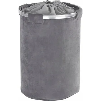 KOŠ na prádlo ŠEDÝ KONTEJNER KULATÝ 68L WENKO
