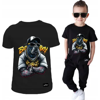 CHLAPECKÉ TRIČKO Černé Bulldog Bad Boy Velikost 92
