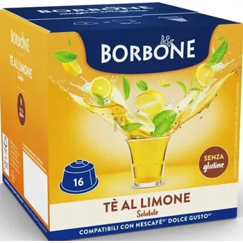 Čajové kapsle Caffe Borbone Té Al Limone Solubile, Dolce Gusto, 16 kapslí