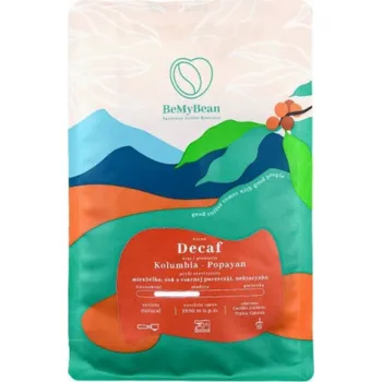 Káva Coffee Hunter BeMyBean - Bezkofeinová kávová zrna Kolumbie Popayan Natural Sugarcane Espresso 250 g