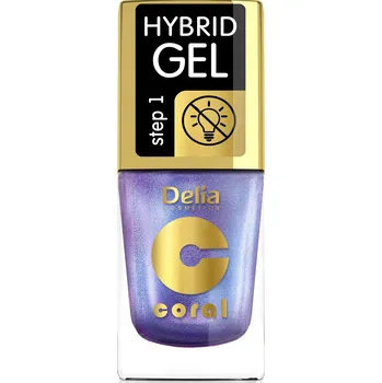 Lak na nehty NOVINKA! DELIA Hybridní lak GEL Krok 1 11 ml 109 SVĚTLE MODRÁ