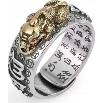 Prsten Pánský prsten s motivem Sútry srdce, stříbro S925, nastavitelná velikost