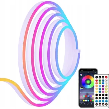 LED páska SADA VODĚODOLNÁ RGB LED PÁSKA SMD 5m s DÁLKOVÝM OVLÁDÁNÍM + NAPÁJECÍ ZDROJ