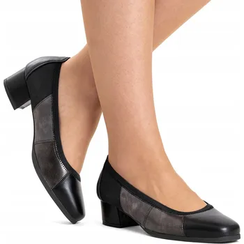 Dámské lodičky Wojtyłko dámské lodičky na blokovém podpatku, velikost 39