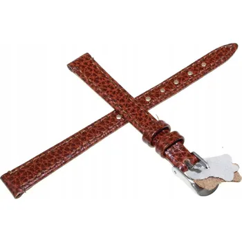 Řemínek na hodinky HNĚDÝ KOŽENÝ ŘEMÍNEK K DÁMSKÝM HODINKÁM 10 mm DILOY 86