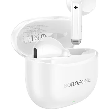 Sluchátka Bezdrátová sluchátka Borofone TWS Bluetooth BW88 Deep Rhyme white