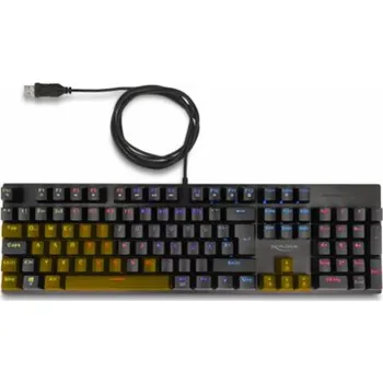 Klávesnice Delock Mechanická USB herní klávesnice, drátová, 1,6 m, černá, s RGB osvětlením