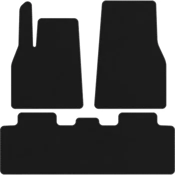 autokoberec Koberce Edecor velurové 3 ks