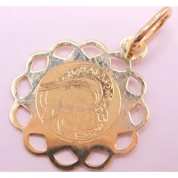 Přívěsek Klenoty Budín Dámský zlatý přívěsek s gravírováním madonka s dítětem 585/0,99gr HK3275 (Klenoty Budín Dámský zlatý přívěsek s gravírováním madonka s dítětem 585/0,99gr HK3275)