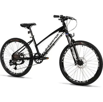 Dětské kolo Kolo LEADER FOX CAPITAN 24 GIRL 24" ČERNÁ BÍLÁ 2025 rám 14"