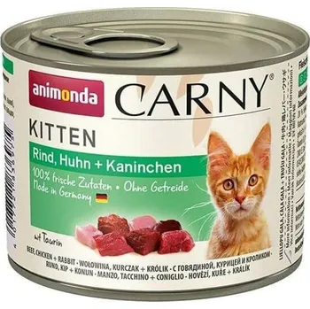 Krmivo pro kočku ANIMONDA Carny Kitten hovězí, kuřecí + králík váha: 200 g