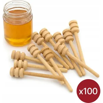 Příbor Dřevěná LŽIČKA NA MED buková 9 cm lžíce na MED 100 kusů C9