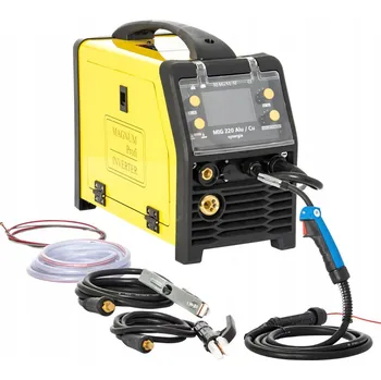 Svářečka Poloautomatická svářečka Magnum MIG 220 Alu Cu 200 A LCD