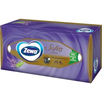 Zewa Softis Perfume, kosmetické kapesníčky 4 vrstvé box, 80ks, 100% celulóza