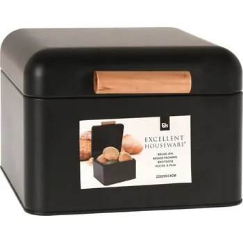 chlebník Chlebník jednodílný Excellent Houseware černý kovový