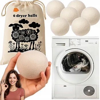 Koule do sušičky Vlněné koule do sušičky 6 ks