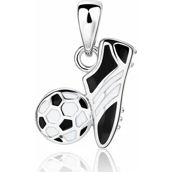 Přívěsek JKB Jewel Stříbrný přívěsek fotbalová kopačka s míčem
