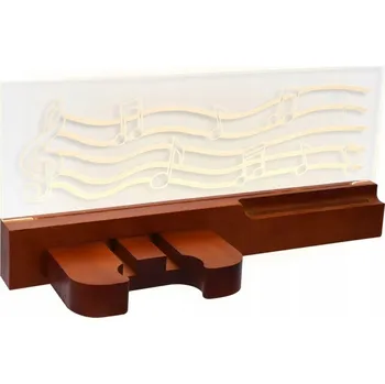 Věšák Držák Věšák na Kytaru Nástěnný s Vestavěným LED Osvětlením