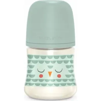 Kojenecká láhev Suavinex 307832-LAHEV 150ML/FYZIOLOGICKÝ SX PRO S POMALÝM PRŮTOKEM/MÁTOVÁ SOVA/BONHOMIA