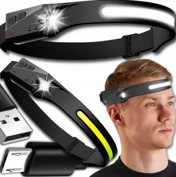 Čelovka Čelovka dobíjecí LED 350 lm IPX4 s pohybovým senzorem