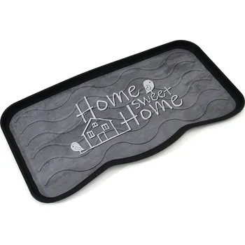 Rohožka Flomat Plastový odkapávač na boty FLOMA Home Sweet Home - 38 x 75 x 2,1 cm