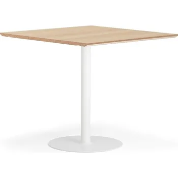 Jídelní stůl Barový stůl METRIC, rozšiřující díl, 1000x1000x900 mm, bílá/dub