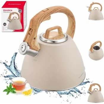 Varná konvice Klausberg Ocelová konvice s pískačkou 2,5 l KB-7954