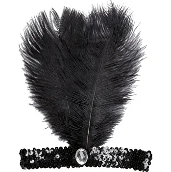 Karnevalový kostým Widmann 8668F flitrová čelenka černá