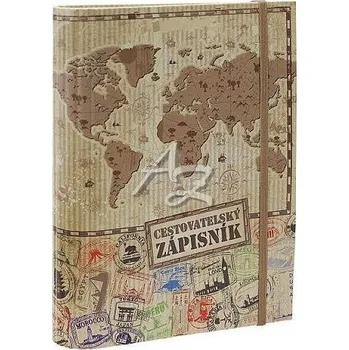 Baloušek Cestovatelský zápisník lamino Mapa
