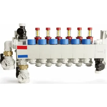 rozdělovač topení Rehau RAUTHERM SPEED HKV-P 6 polymerový rozdělovač s konektorem 17