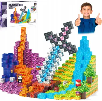 ostatní stavebnice Stavebnice Magnetické Stavebnice Pixele 3D Kostky Krychle 100 ks