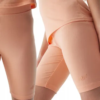 Dívčí legíny Dívčí legíny - kraťasy 4F pletené, pudrové 4FJWSS24TTIGF129, velikost 152