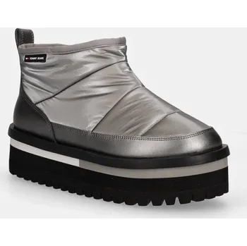 Dámská zimní obuv Sněhule Tommy Jeans TJW NYLON FLATFORM BOOT WL EN0EN02689 šedá 90X, EUR 41