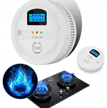 Zabezpečovací technika DETEKTOR OXIDU UHELNATÉHO SENZOR PLYNU BEZDRÁTOVÝ LCD ALARM
